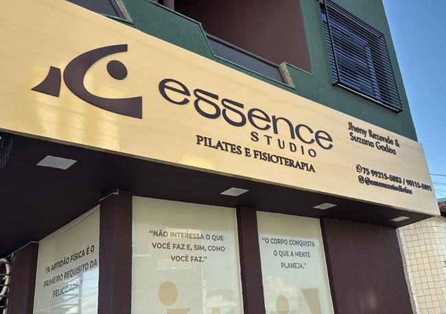 Letreiro Essence Studio - Pilates e Fisioterapia